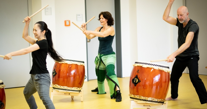 Taiko, Wadaiko, Mülheim Ruhr, japanisches Trommeln, Workshop